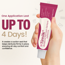 Adesivo para dentaduras Timilk® UltraBond Premium 🔥 Certificado pela FDA (Fixação clinicamente comprovada de 4 dias para um encaixe seguro